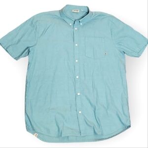 Vans  Blue  Short Sleeve Botton Up Shirt